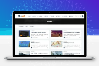 WordPress游戏资源站整站源码 自带7000条游戏数据自适应模板