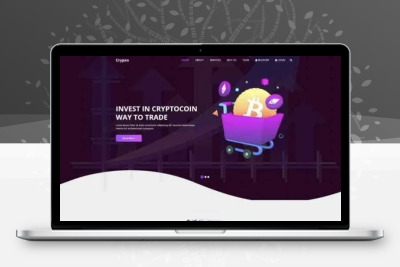 紫色风格HTML5货币投资交易网站模板 金融投资自适应网页源码