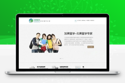奶奶灰留学教育WordPress免费主题 留学中介机构灰色调wp网站模板