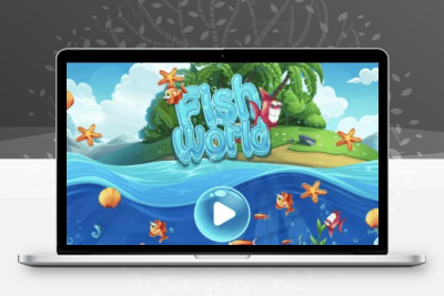 鱼类世界MatCH HTML5全屏PC页游源码 海洋三消网页游戏完整源码