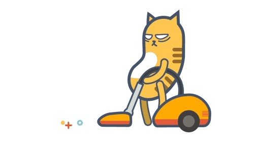 【AE教程】制作萌萌的“即刻猫”扫地动画