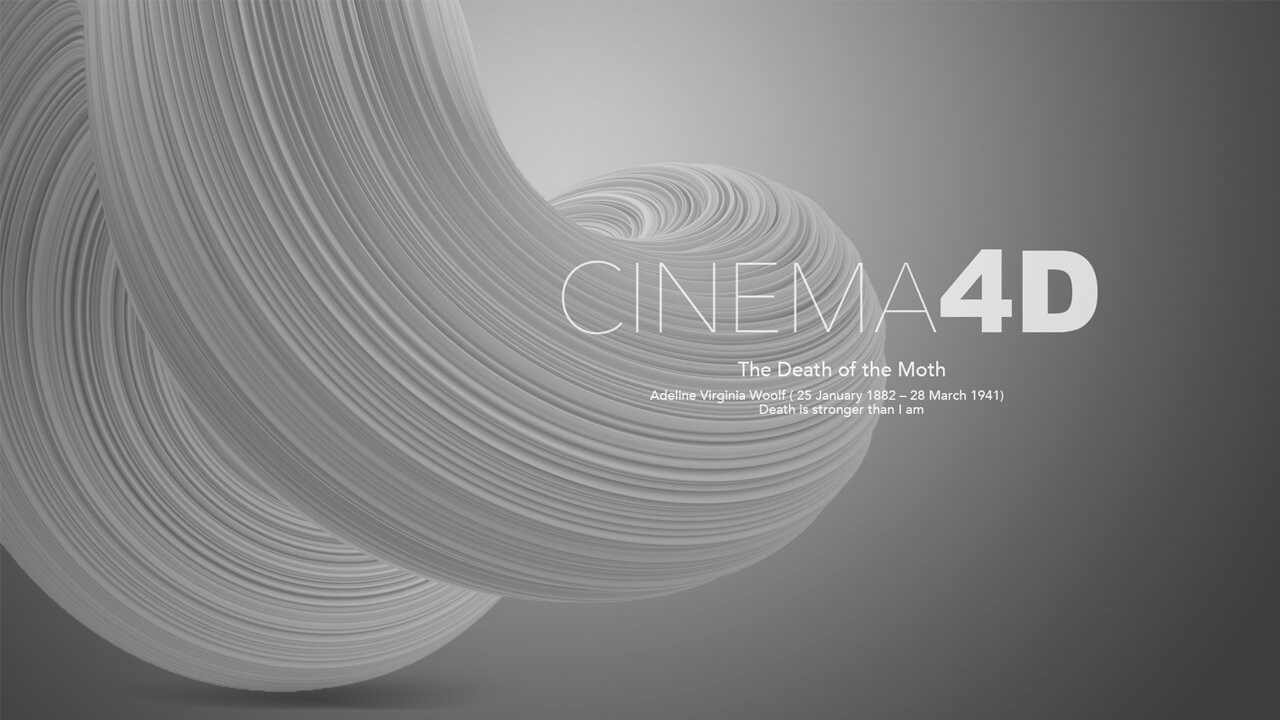 【C4D】使用C4D+PS制作立体扭曲的抽象海报效果