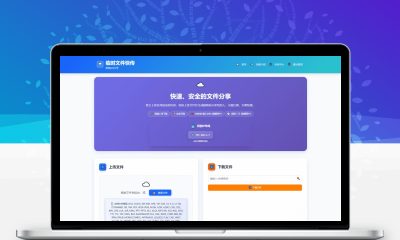 全新临时文件快传网盘系统源码 全开源无加密 一键搭建附带详细部署教程