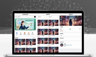 智能课堂课程系统源码 多端自适应在线授课讲师课程管理系统