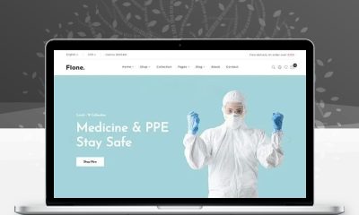 医药个人防护装备网站模板 医用口罩防护服器械自适应源码