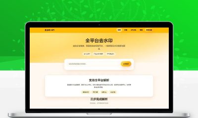 去水印API总站系统源码 全开源本地解析多平台短视频解析网站