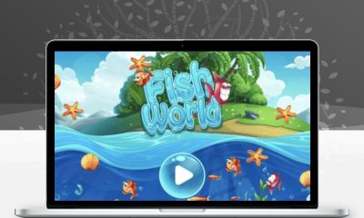 鱼类世界MatCH HTML5全屏PC页游源码 海洋三消网页游戏完整源码