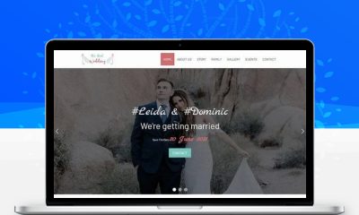 浪漫婚礼请柬网站模板 线上电子喜帖宾客留言自适应HTML源码