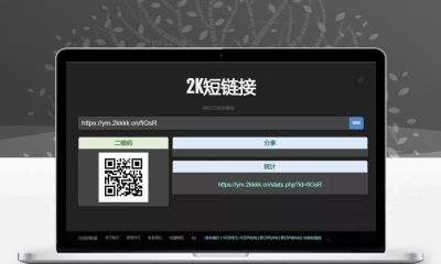 黑色简洁PHP短网址源码 带统计密码保护