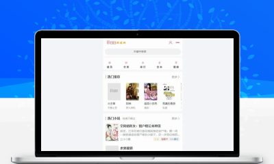 精美UI版PTCMS小说阅读源码 配套全套现成采集规则