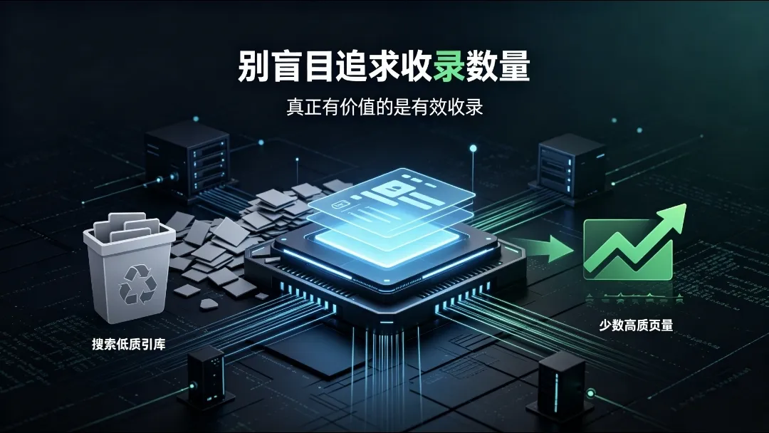个人站长做站误区:不要盲目追求网站收录数量