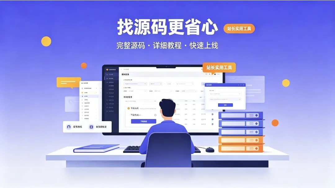 免费源码下载网站有哪些?靠谱站长源码资源平台推荐
