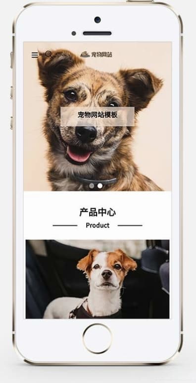 宠物商店展示网站模板 pbootcms宠物用品店铺源码