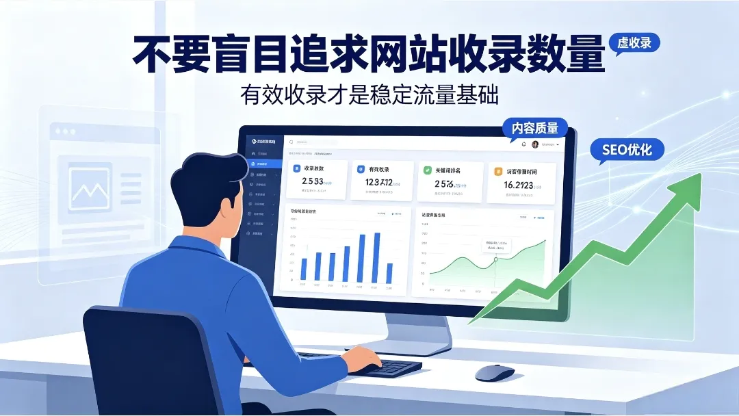 个人站长做站误区:不要盲目追求网站收录数量