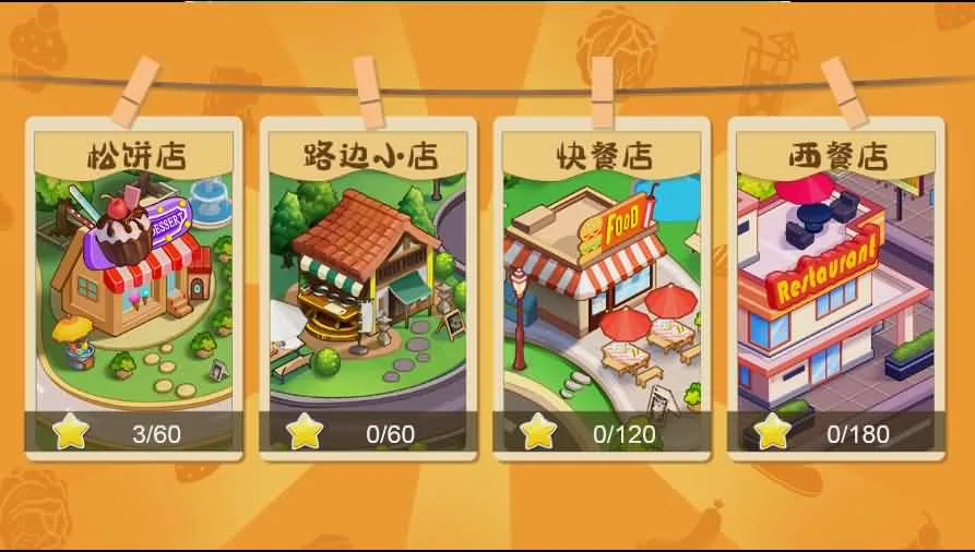 梦幻厨房H5小游戏源码 美食经营做饭模拟网页游戏搭建程序