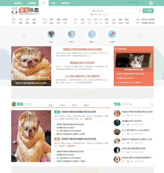 Discuz迪恩宠物社区模板 宠物论坛网站源码