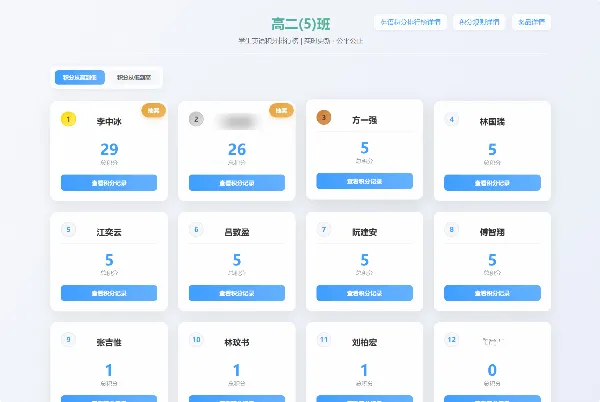 班级学生积分抽奖系统PHP源码 校园教育积分奖惩管理系统