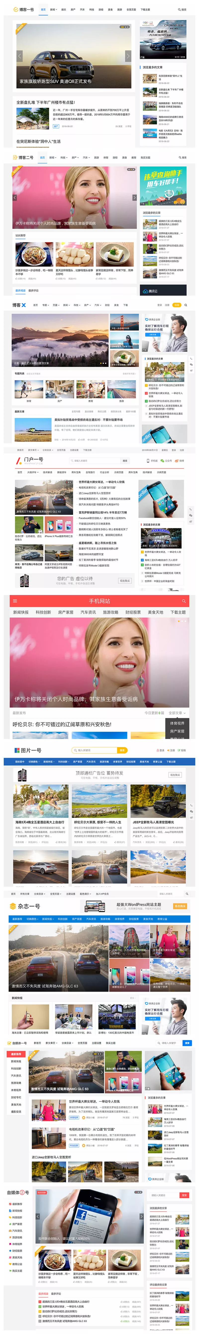 主题巴巴WordPress主题合辑完整版打包下载|博客/门户/图片/杂志/自媒体全套主题+SEO插件