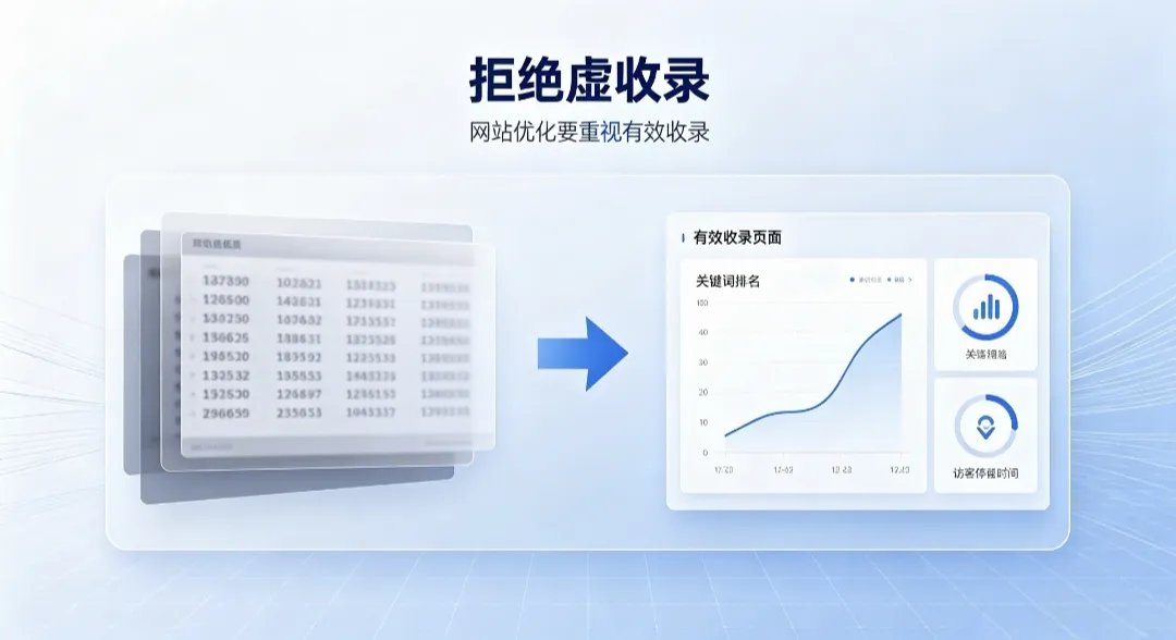 个人站长做站误区:不要盲目追求网站收录数量